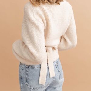 soft & lovely wrap top sweater!
